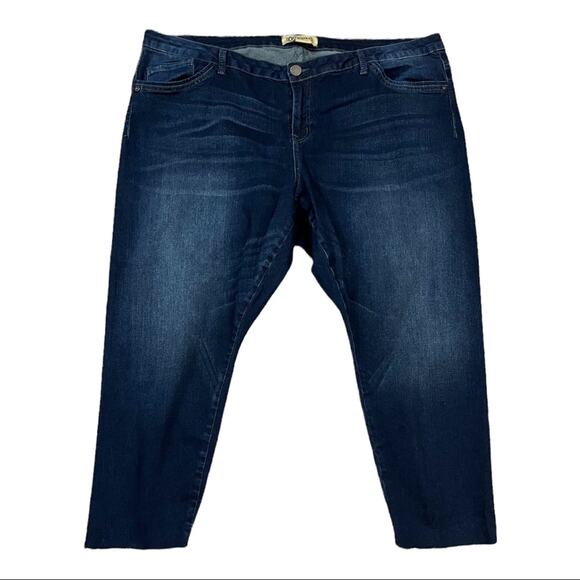 Democracy Jeans Seamless Ankle Skimmer High Rise Dark Wash Women's Size 22 Plus - Picture 7 of 8